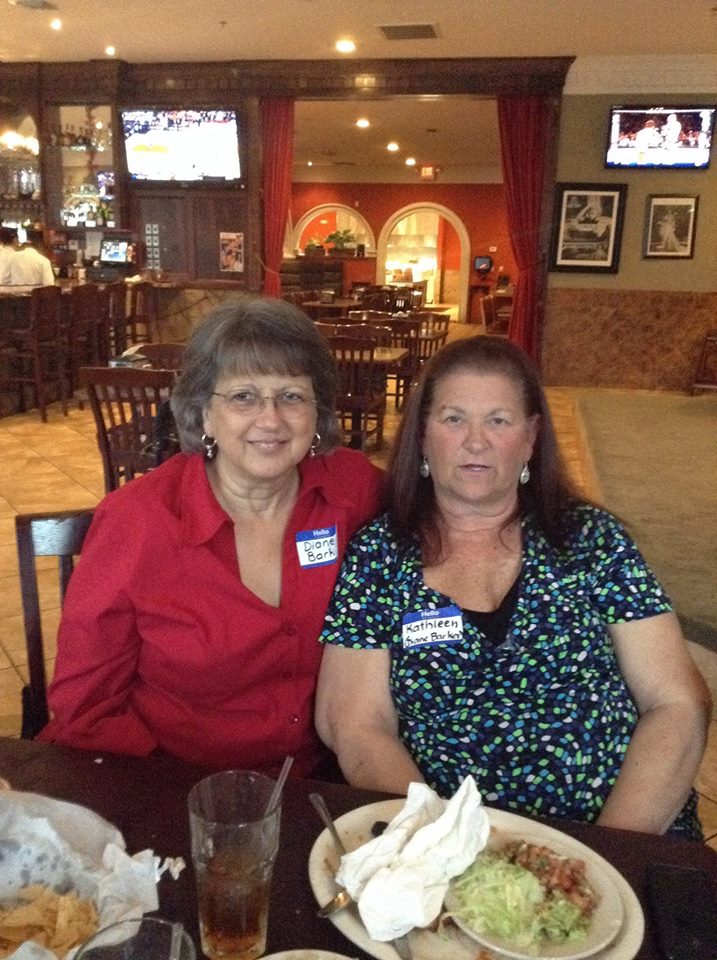 Diane Barker Foreman and sister, Kathleen